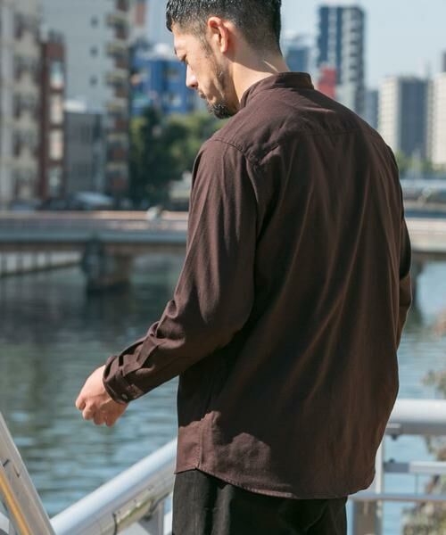 URBAN RESEARCH ROSSO / アーバンリサーチ ロッソ シャツ・ブラウス | 『蓄熱 / XLサイズあり』アーバンリラックスサーモネルバンドカラーシャツ | 詳細3