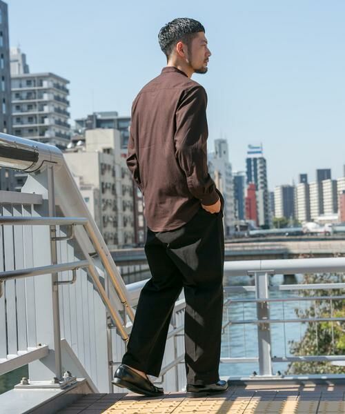 URBAN RESEARCH ROSSO / アーバンリサーチ ロッソ シャツ・ブラウス | 『蓄熱 / XLサイズあり』アーバンリラックスサーモネルバンドカラーシャツ | 詳細5