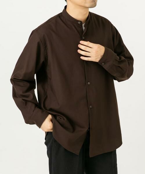 URBAN RESEARCH ROSSO / アーバンリサーチ ロッソ シャツ・ブラウス | 『蓄熱 / XLサイズあり』アーバンリラックスサーモネルバンドカラーシャツ | 詳細7