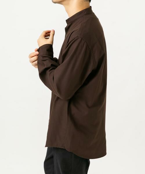 URBAN RESEARCH ROSSO / アーバンリサーチ ロッソ シャツ・ブラウス | 『蓄熱 / XLサイズあり』アーバンリラックスサーモネルバンドカラーシャツ | 詳細9