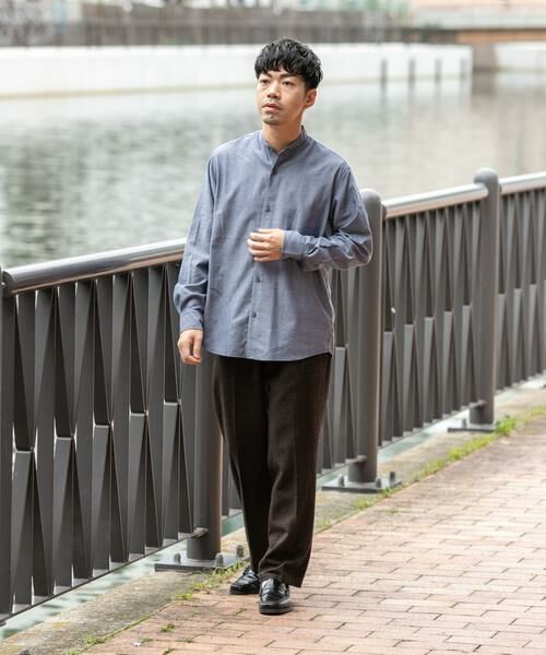 URBAN RESEARCH ROSSO / アーバンリサーチ ロッソ シャツ・ブラウス | 『蓄熱 / XLサイズあり』アーバンリラックスサーモネルバンドカラーシャツ | 詳細28