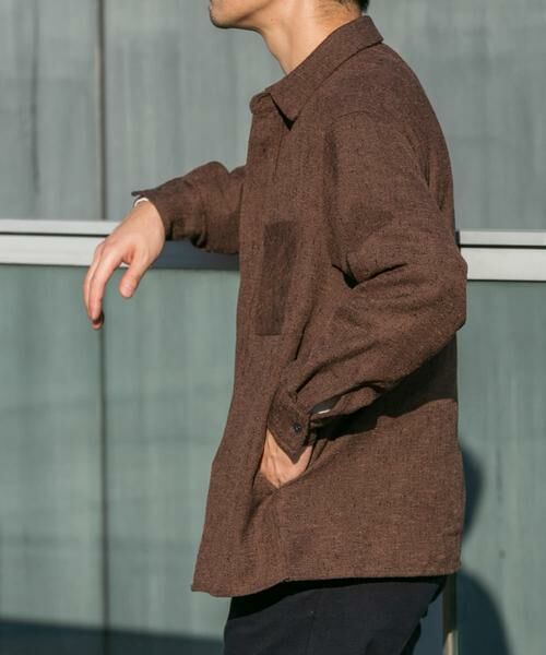 URBAN RESEARCH ROSSO / アーバンリサーチ ロッソ シャツ・ブラウス | ツイードサイドポケットシャツ | 詳細2