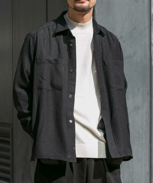 URBAN RESEARCH ROSSO / アーバンリサーチ ロッソ シャツ・ブラウス | ツイードサイドポケットシャツ | 詳細14