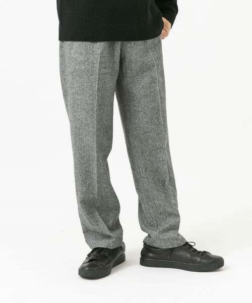 URBAN RESEARCH ROSSO/アーバンリサーチ ロッソ ウールツイードワイドパンツ チャコールグレー L