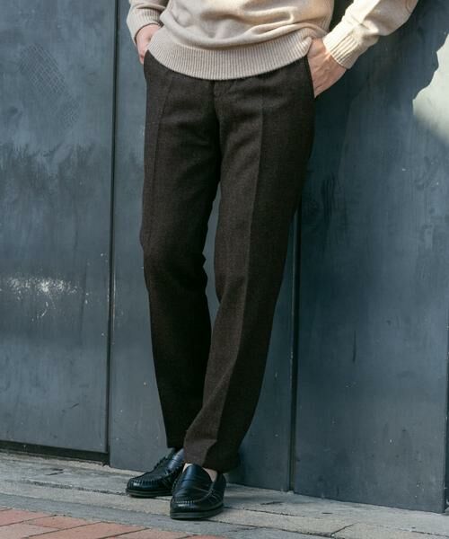URBAN RESEARCH ROSSO / アーバンリサーチ ロッソ その他パンツ | 『XLサイズあり』ウールツイードテーパードパンツ | 詳細1