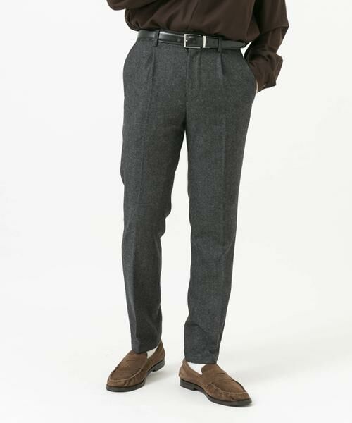 URBAN RESEARCH ROSSO/アーバンリサーチ ロッソ 『XLサイズあり』ウールツイードテーパードパンツ ブラック XL