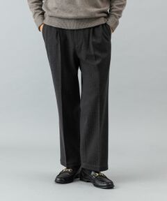 URBAN RESEARCH ROSSO / アーバンリサーチ ロッソ その他パンツ | ストレッチヘリンボーン1タックワイドスラックス