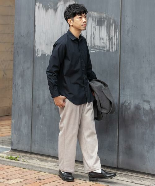 URBAN RESEARCH ROSSO / アーバンリサーチ ロッソ その他パンツ | ストレッチヘリンボーン1タックワイドスラックス | 詳細10