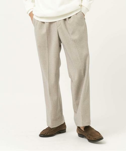 URBAN RESEARCH ROSSO / アーバンリサーチ ロッソ その他パンツ | ストレッチヘリンボーン1タックワイドスラックス | 詳細11