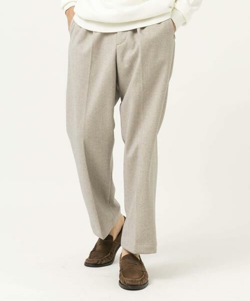 URBAN RESEARCH ROSSO / アーバンリサーチ ロッソ その他パンツ | ストレッチヘリンボーン1タックワイドスラックス | 詳細12
