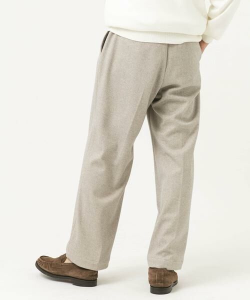 URBAN RESEARCH ROSSO / アーバンリサーチ ロッソ その他パンツ | ストレッチヘリンボーン1タックワイドスラックス | 詳細14