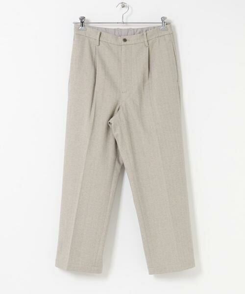 URBAN RESEARCH ROSSO / アーバンリサーチ ロッソ その他パンツ | ストレッチヘリンボーン1タックワイドスラックス | 詳細15