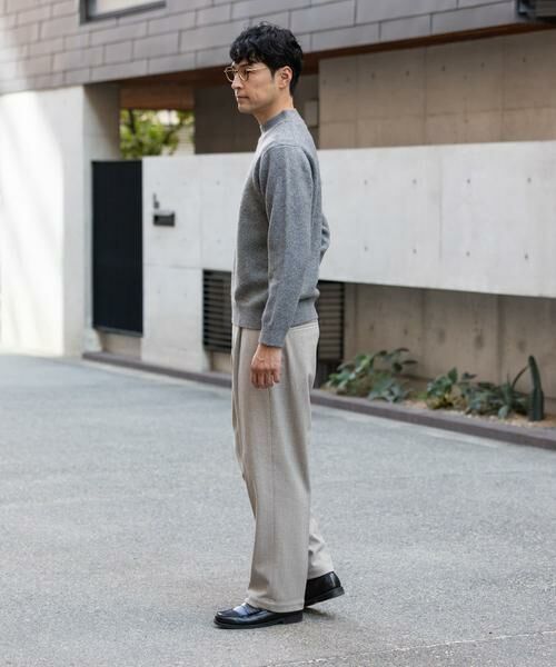 URBAN RESEARCH ROSSO / アーバンリサーチ ロッソ その他パンツ | ストレッチヘリンボーン1タックワイドスラックス | 詳細4