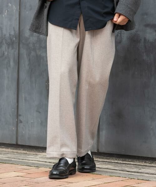 URBAN RESEARCH ROSSO / アーバンリサーチ ロッソ その他パンツ | ストレッチヘリンボーン1タックワイドスラックス | 詳細5