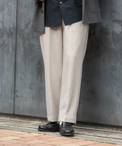 URBAN RESEARCH ROSSO / アーバンリサーチ ロッソ その他パンツ | ストレッチヘリンボーン1タックワイドスラックス | 詳細7