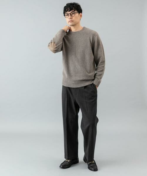 URBAN RESEARCH ROSSO / アーバンリサーチ ロッソ その他パンツ | ストレッチヘリンボーン1タックワイドスラックス | 詳細22