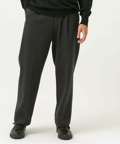 URBAN RESEARCH ROSSO / アーバンリサーチ ロッソ その他パンツ | ストレッチヘリンボーン1タックワイドスラックス | 詳細25