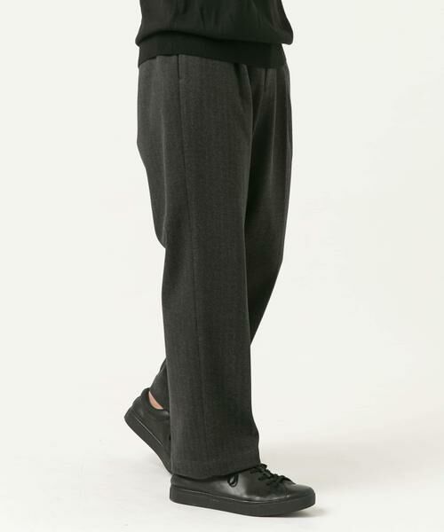 URBAN RESEARCH ROSSO / アーバンリサーチ ロッソ その他パンツ | ストレッチヘリンボーン1タックワイドスラックス | 詳細26