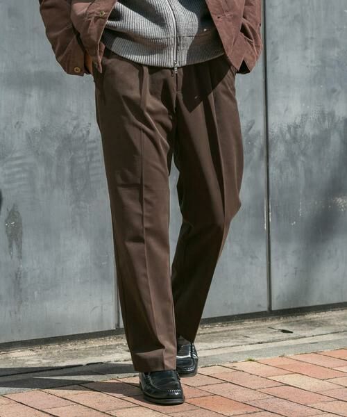 URBAN RESEARCH ROSSO / アーバンリサーチ ロッソ その他パンツ | 『XLサイズあり』起毛カットツイルスラックス | 詳細1