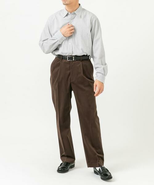 URBAN RESEARCH ROSSO / アーバンリサーチ ロッソ その他パンツ | 『XLサイズあり』起毛カットツイルスラックス | 詳細9