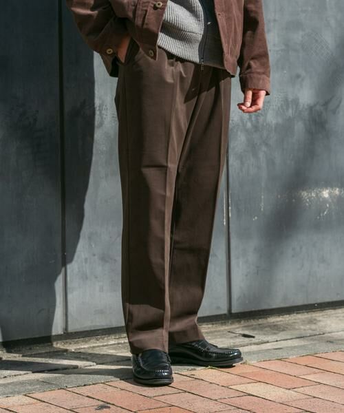 URBAN RESEARCH ROSSO/アーバンリサーチ ロッソ 『XLサイズあり』起毛カットツイルスラックス ブラウン系その他 S URBAN RESEARCH ROSSO/アーバンリサーチ ロッソ 『XLサイズあり』起毛カットツイルスラックス ブラウン系その他 S