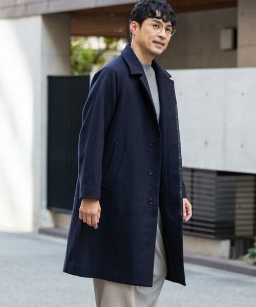 URBAN RESEARCH ROSSO / アーバンリサーチ ロッソ ステンカラーコート | スーパー100 オーバーバルマカンコート | 詳細1