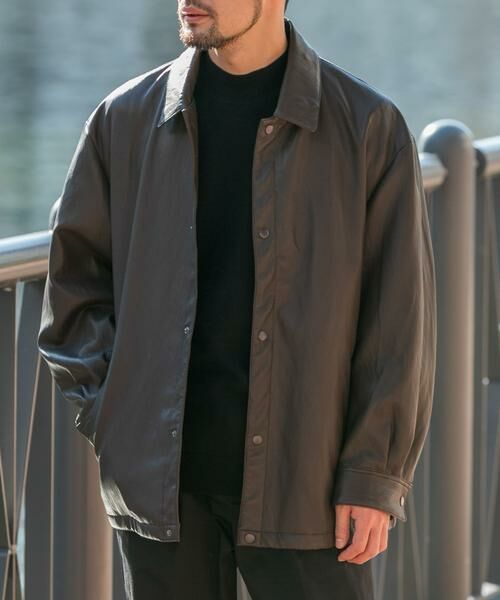 URBAN RESEARCH ROSSO / アーバンリサーチ ロッソ その他アウター | 『XLサイズあり』ビーガンファブリックコーチジャケット | 詳細1