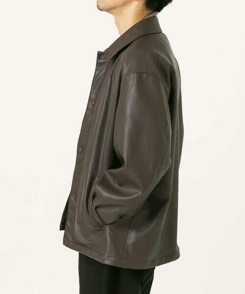 URBAN RESEARCH ROSSO / アーバンリサーチ ロッソ その他アウター | 『XLサイズあり』ビーガンファブリックコーチジャケット | 詳細7