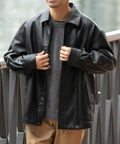 URBAN RESEARCH ROSSO / アーバンリサーチ ロッソ その他アウター | 『XLサイズあり』ビーガンファブリックコーチジャケット | 詳細23
