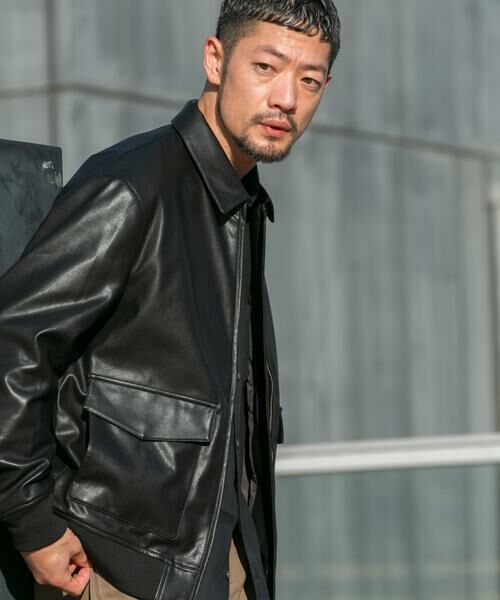 URBAN RESEARCH ROSSO / アーバンリサーチ ロッソ ブルゾン | 『XLサイズあり』ビーガンファブリックジップブルゾン | 詳細1