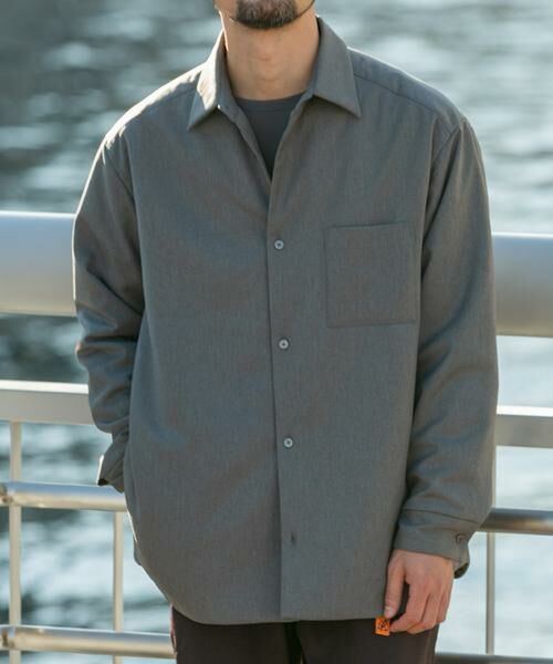 URBAN RESEARCH ROSSO/アーバンリサーチ ロッソ 『XLサイズあり』ヒートパテッドシャツジャケット グレー M