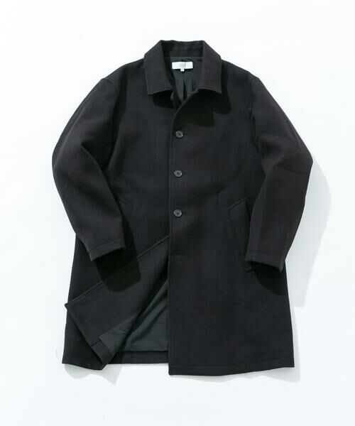 URBAN RESEARCH ROSSO/アーバンリサーチ ロッソ 『XLサイズあり』light meltonステンカラーコート ブラック L URBAN RESEARCH ROSSO/アーバンリサーチ ロッソ 『XLサイズあり』light meltonステンカラーコート ブラック L