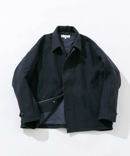 URBAN RESEARCH ROSSO/アーバンリサーチ ロッソ 『XLサイズあり』light meltonブルゾン ネイビー XL URBAN RESEARCH ROSSO/アーバンリサーチ ロッソ 『XLサイズあり』light meltonブルゾン ネイビー XL