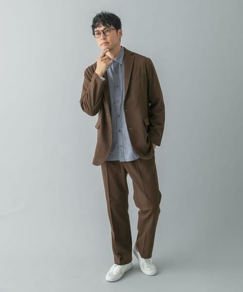 URBAN RESEARCH ROSSO/アーバンリサーチ ロッソ 『蓄熱 / XLサイズあり』アーバンリラックスサーモライトネルセットアップ ブラウン系その他 XL