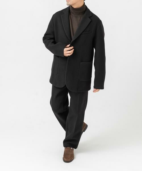 URBAN RESEARCH ROSSO/アーバンリサーチ ロッソ 『XLサイズあり』light meltonセットアップ ブラック XL URBAN RESEARCH ROSSO/アーバンリサーチ ロッソ 『XLサイズあり』light meltonセットアップ ブラック XL