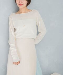 URBAN RESEARCH ROSSO / アーバンリサーチ ロッソ Tシャツ | シアーベロアシームデザインプルオーバー