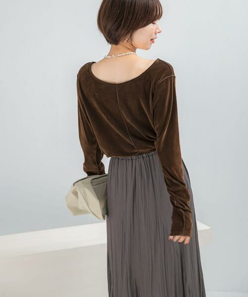 URBAN RESEARCH ROSSO / アーバンリサーチ ロッソ Tシャツ | シアーベロアシームデザインプルオーバー | 詳細1