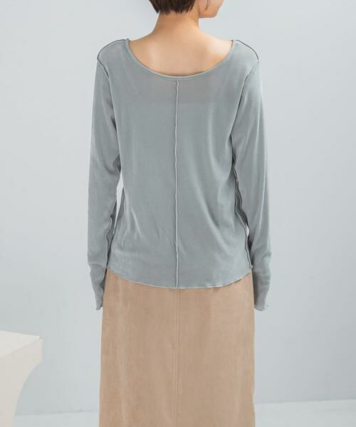 URBAN RESEARCH ROSSO / アーバンリサーチ ロッソ Tシャツ | シアーベロアシームデザインプルオーバー | 詳細13