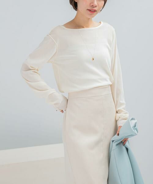 URBAN RESEARCH ROSSO / アーバンリサーチ ロッソ Tシャツ | シアーベロアシームデザインプルオーバー | 詳細17