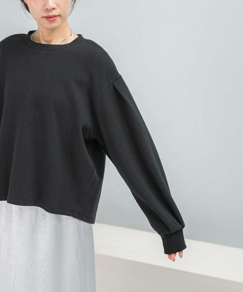 URBAN RESEARCH ROSSO / アーバンリサーチ ロッソ スウェット | タックスリーブジャガードスウェット | 詳細11