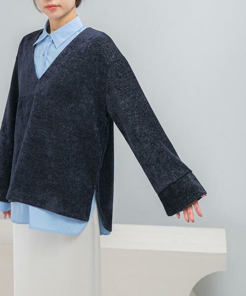 URBAN RESEARCH ROSSO / アーバンリサーチ ロッソ Tシャツ | Vネックモールラメプルオーバー | 詳細6