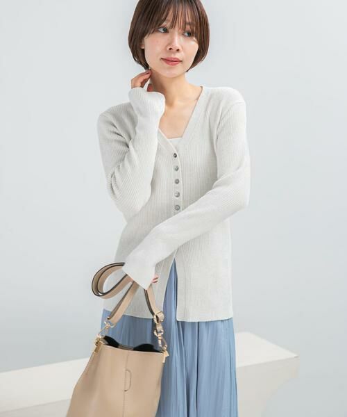 URBAN RESEARCH ROSSO / アーバンリサーチ ロッソ カーディガン・ボレロ | モールVネックニットカーディガン | 詳細14