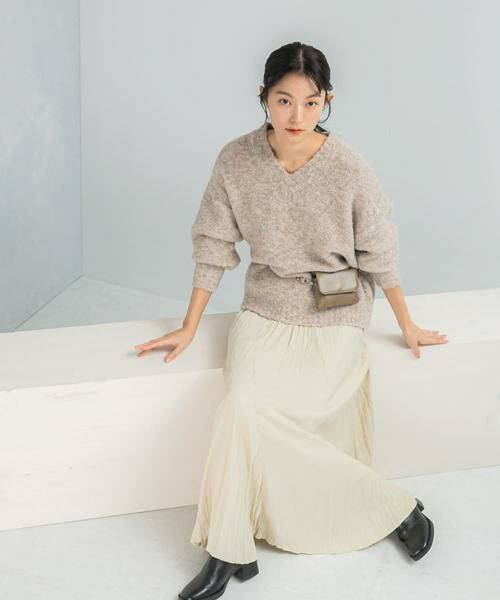 URBAN RESEARCH ROSSO / アーバンリサーチ ロッソ ニット・セーター | 『WEB限定』Vネックカーブスリーブニット | 詳細1