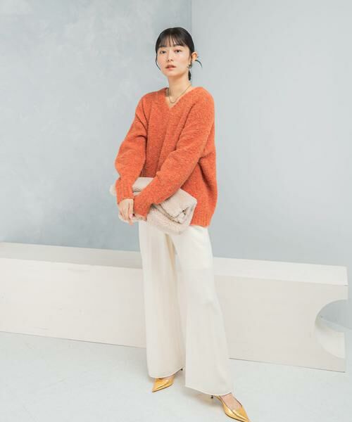 URBAN RESEARCH ROSSO / アーバンリサーチ ロッソ ニット・セーター | 『WEB限定』Vネックカーブスリーブニット | 詳細8