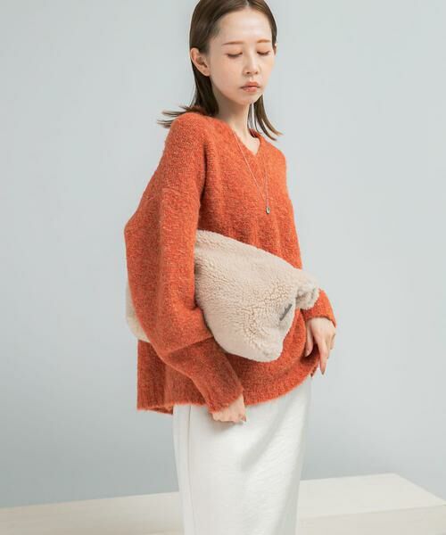 URBAN RESEARCH ROSSO / アーバンリサーチ ロッソ ニット・セーター | 『WEB限定』Vネックカーブスリーブニット | 詳細9