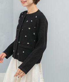 URBAN RESEARCH ROSSO / アーバンリサーチ ロッソ カーディガン・ボレロ | ビジューショートカーディガン