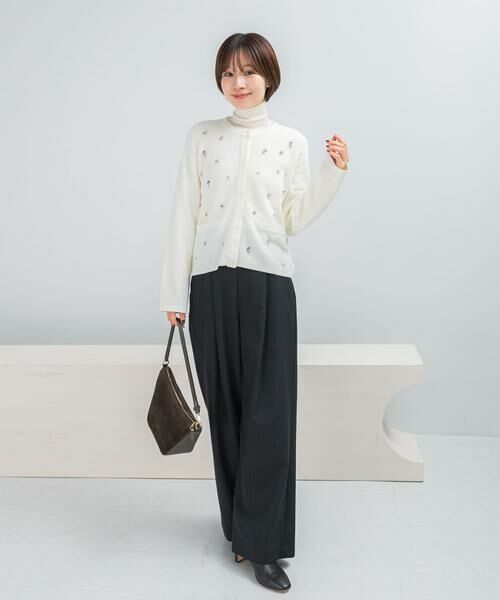 URBAN RESEARCH ROSSO / アーバンリサーチ ロッソ カーディガン・ボレロ | ビジューショートカーディガン | 詳細3