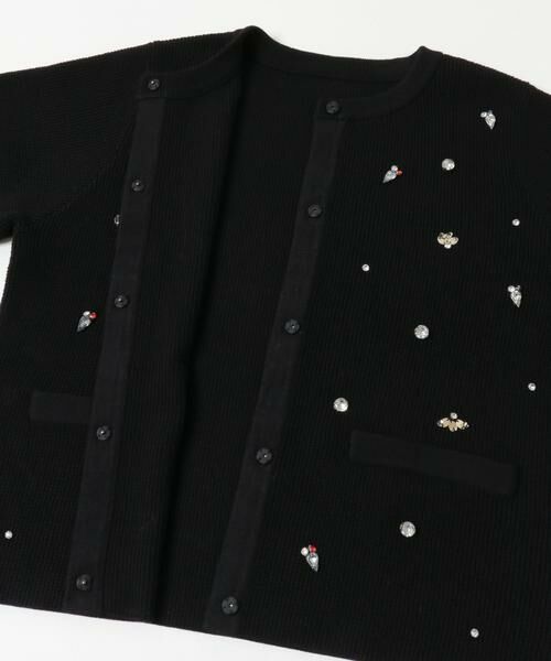 URBAN RESEARCH ROSSO / アーバンリサーチ ロッソ カーディガン・ボレロ | ビジューショートカーディガン | 詳細9