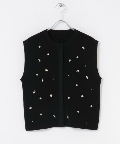 URBAN RESEARCH ROSSO / アーバンリサーチ ロッソ ニット・セーター | ビジューニットベスト | 詳細8