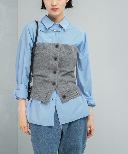 URBAN RESEARCH ROSSO / アーバンリサーチ ロッソ ニット・セーター | エアリーニットボタンデザインビスチェ | 詳細11